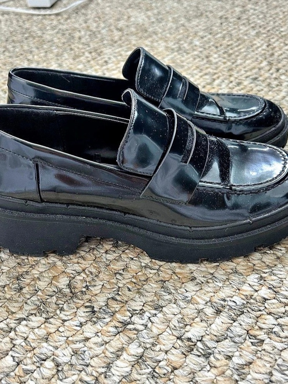 ZARA Track Loafers Platform Loafers Black EU 39 - Picture 5 of 6